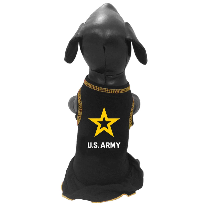 US Army Pet Cheerleader Ruffled Dress