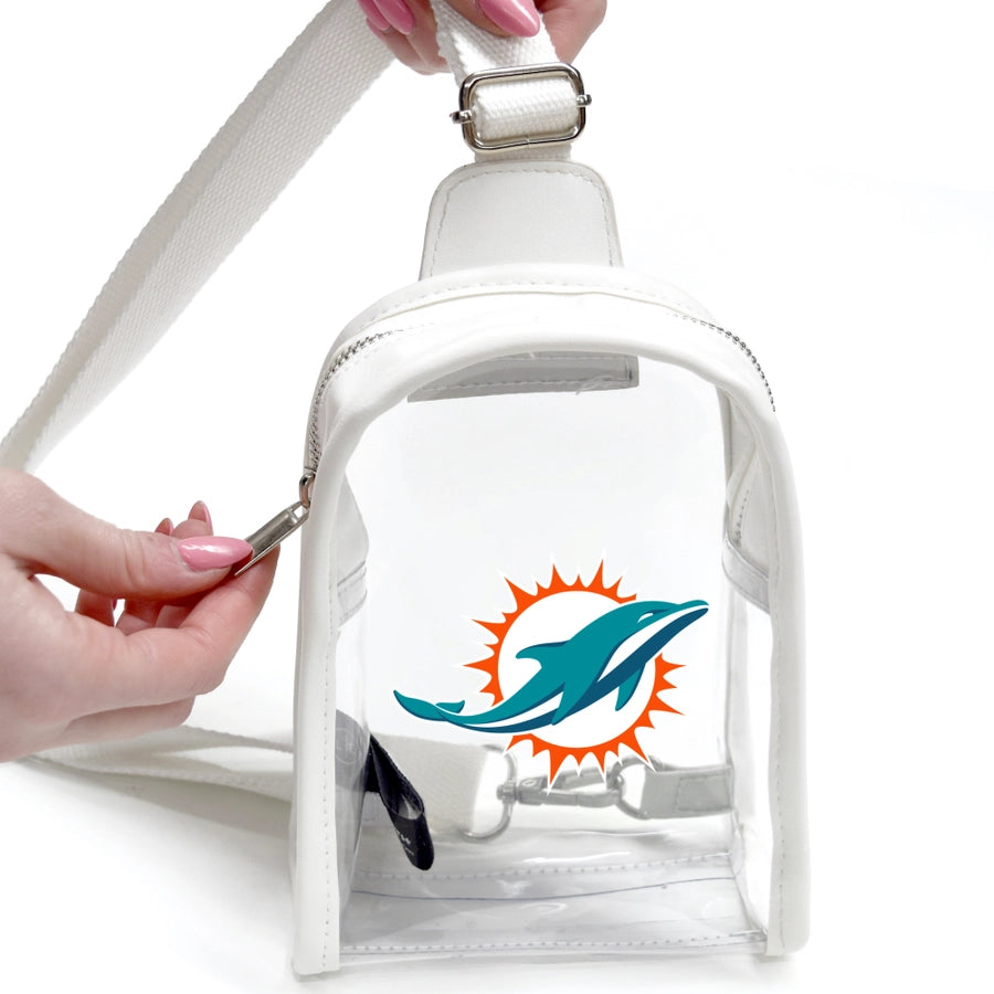 Miami Dolphins Clear Mini Sling