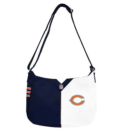 Chicago Bears Pebble Split Hobo Handbag