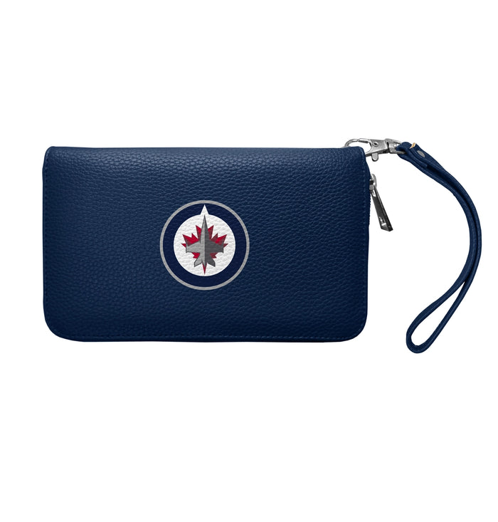 Winnipeg Jets Zip Organizer Wallet Pebble