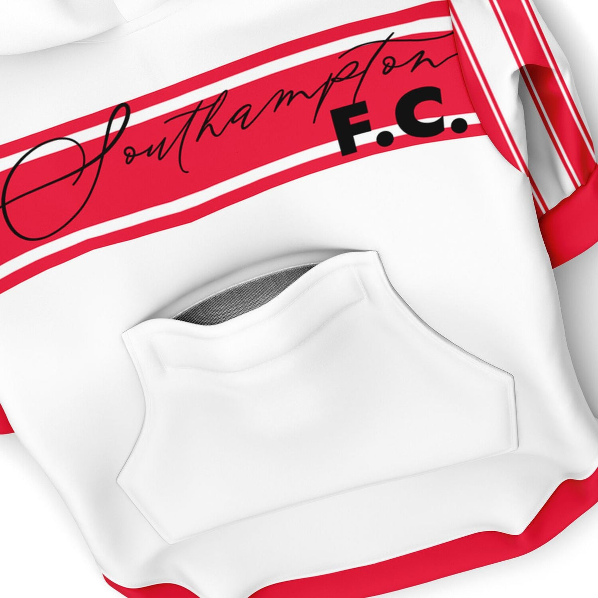 Southampton FC 25/26 Home Kit-Inspired Zip Hoodie