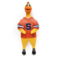 Syracuse Orange Rubber Chicken Pet Toy