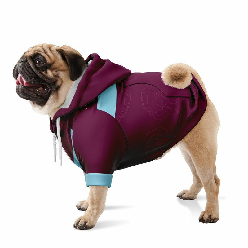 Burnley FC 25/26 Home Kit-Inspired Zip-Up Hoodie