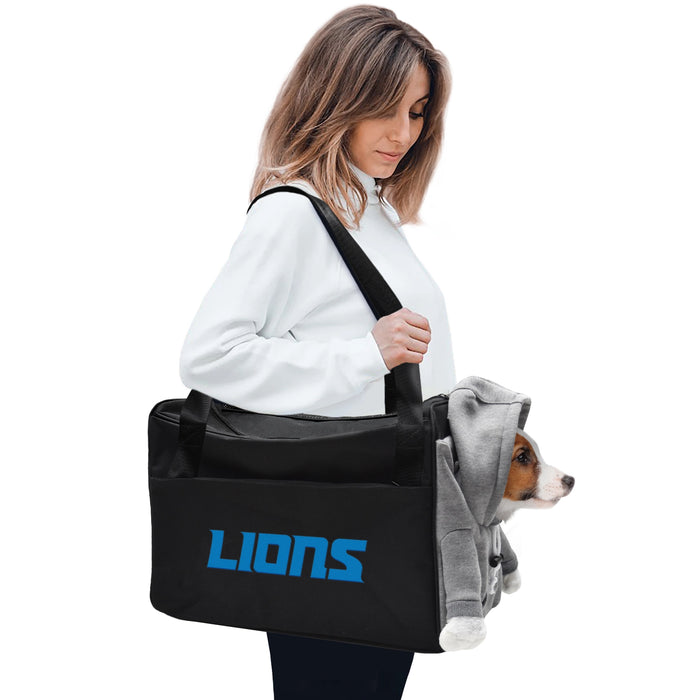 Detroit Lions Furry Fan Pet Carrier