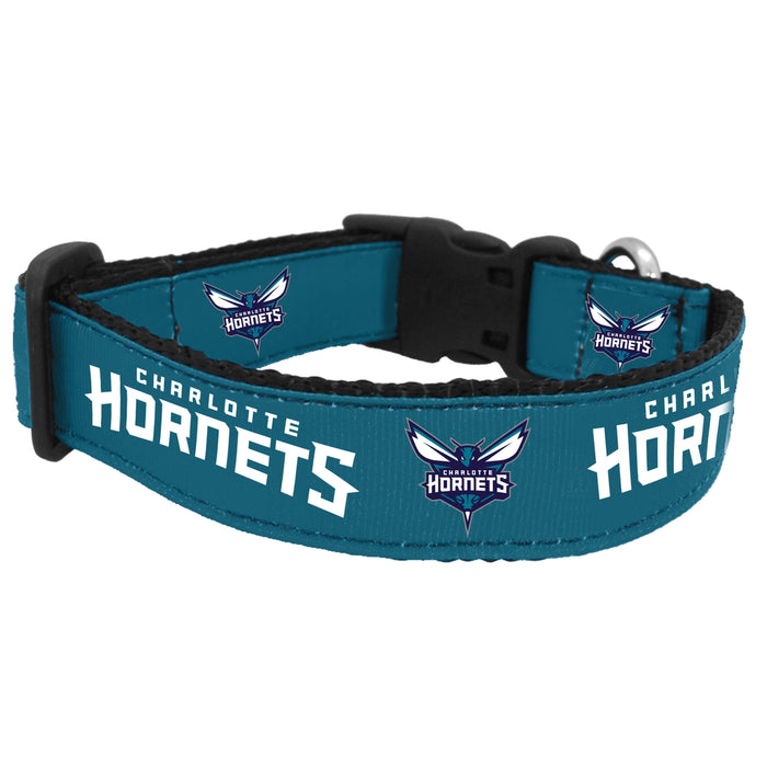 Charlotte Hornets Nylon Dog Collar and Leash