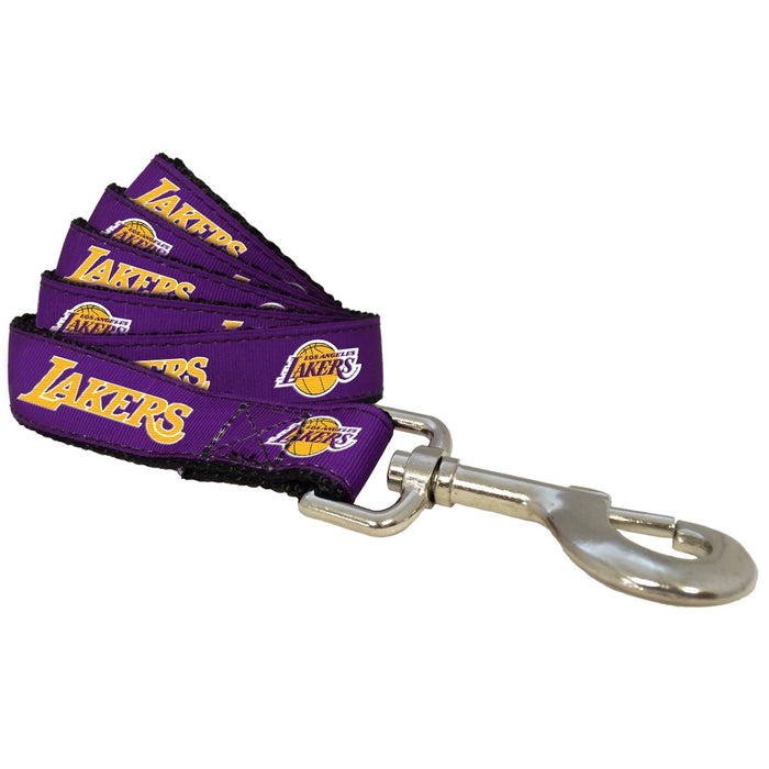 Los Angeles Lakers Nylon Dog Collar and Leash
