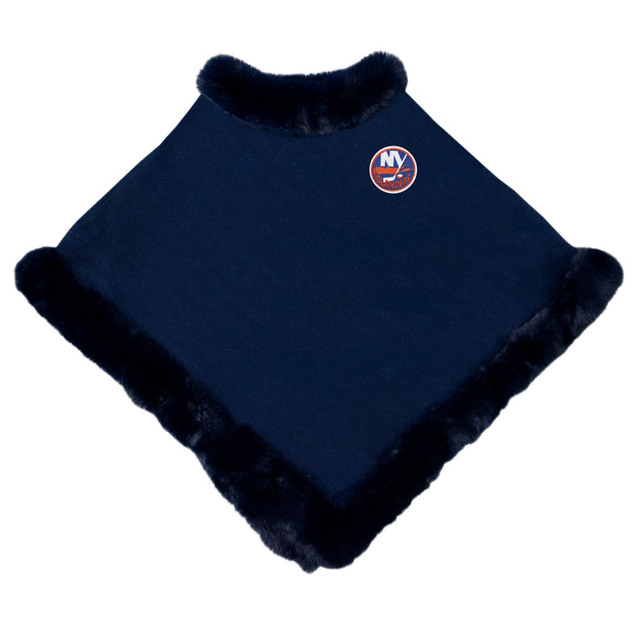 New York Islanders Fur Trim Poncho