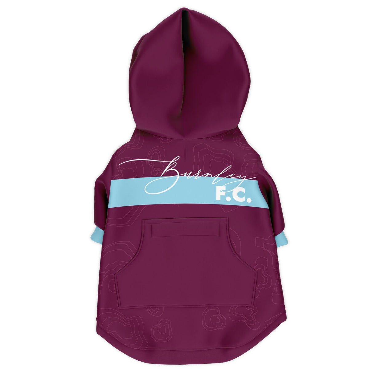 Burnley FC 25/26 Home Kit-Inspired Zip-Up Hoodie