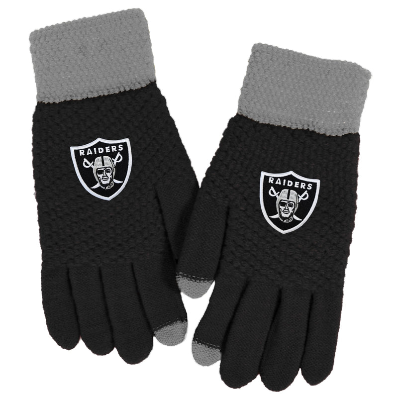 Las Vegas Raiders Waffle Knit Gloves