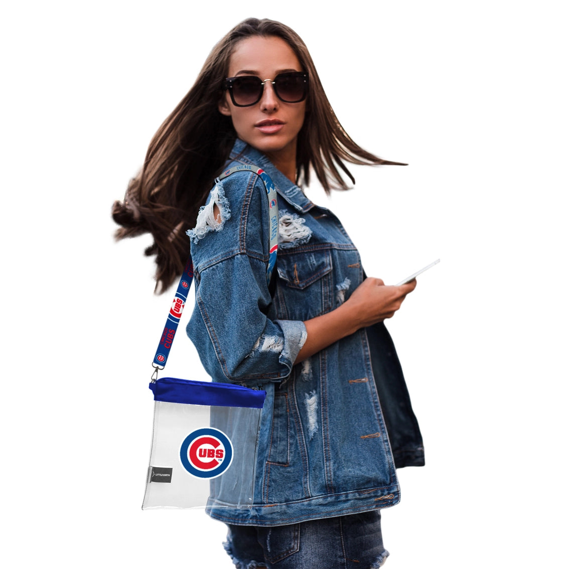 Chicago Cubs Clear Pattern Strap Bag