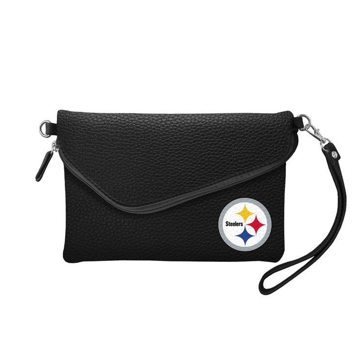 Pittsburgh Steelers Fold-Over Crossbody Pebble Purse