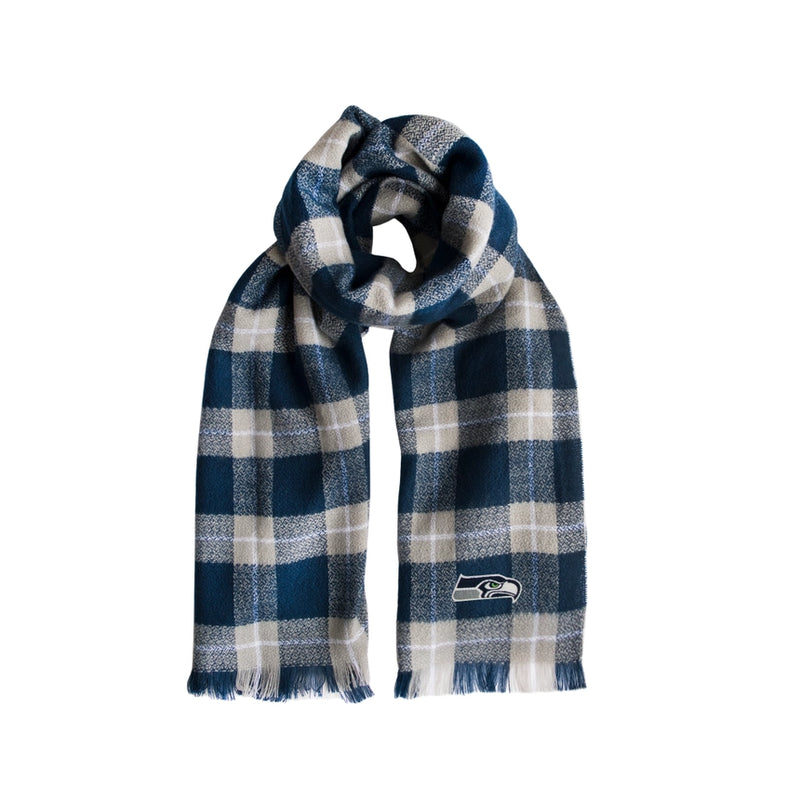 Seattle Seahawks Plaid Blanket Scarf