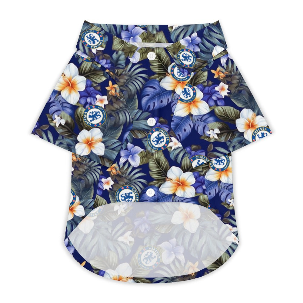 Chelsea FC 25/26 Team-Inspired Pet Hawaiian Shirt - for SMALL PETS