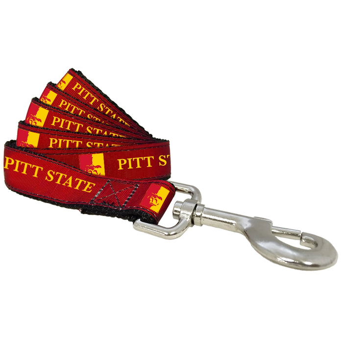 Pitt State Gorillas Nylon Dog Collar or Leash