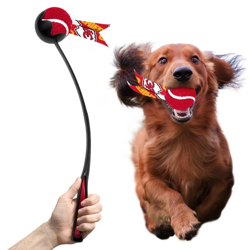 Kansas City Chiefs Pet Ball Launcher Toy