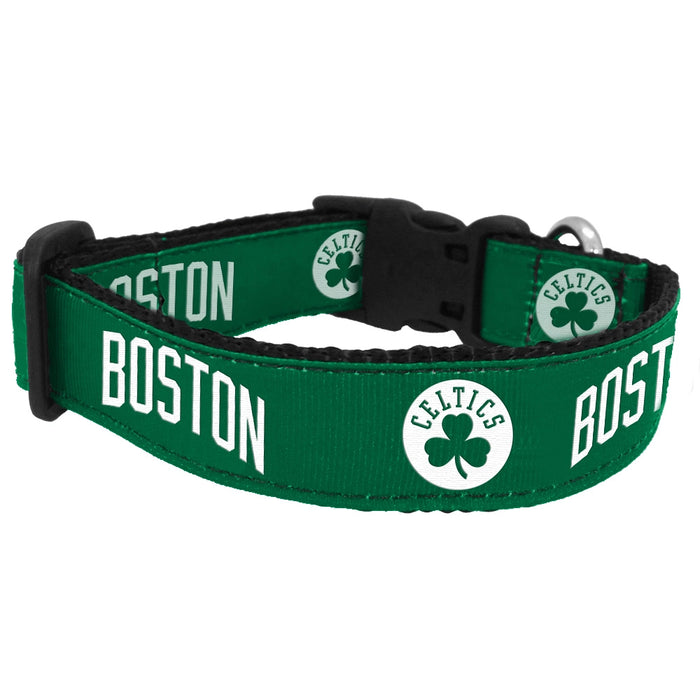 Boston Celtics Nylon Dog Collar and Leash