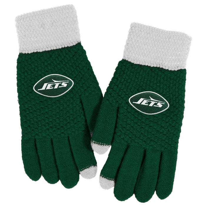 New York Jets Waffle Knit Gloves