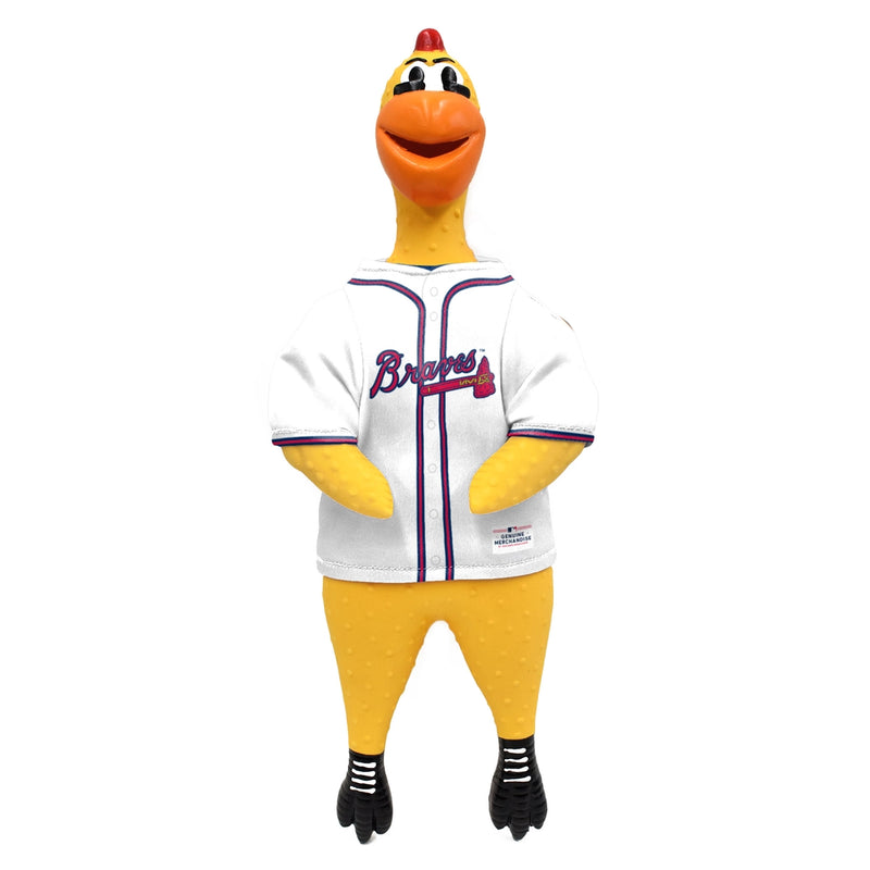 Atlanta Braves Rubber Chicken Pet Toy