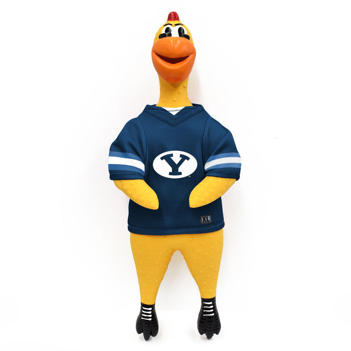 BYU Cougars Rubber Chicken Pet Toy