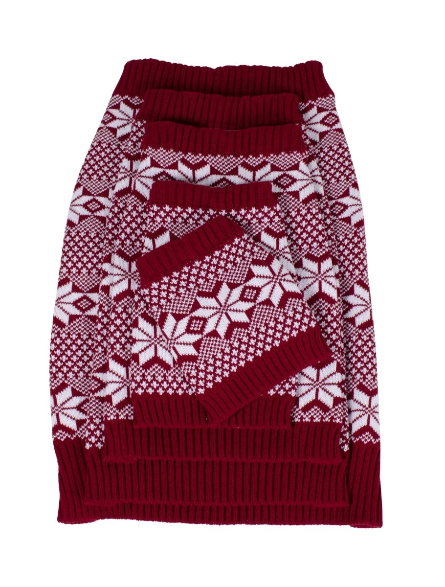 Fair Isle Knitted Dog Sweater