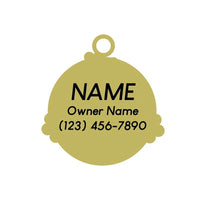 Peace, Love, and Belly Rubs Pet ID Tag