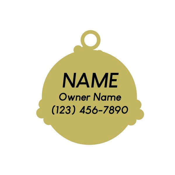 Peace, Love, and Belly Rubs Pet ID Tag