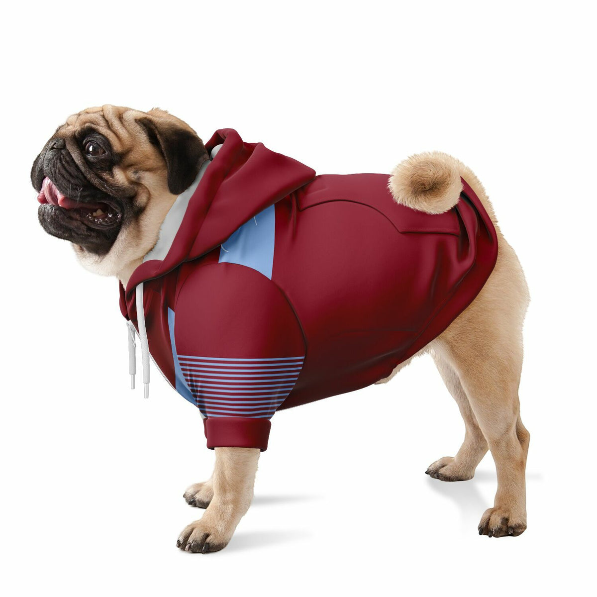 West Ham United FC 25/26 Home Kit-Inspired Zip Hoodie