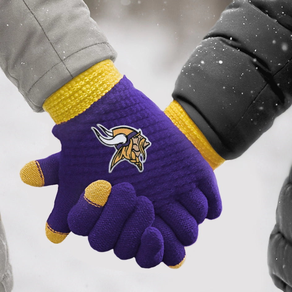 Minnesota Vikings Waffle Knit Gloves