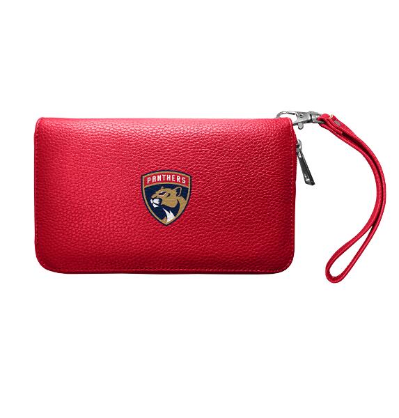 Florida Panthers Zip Organizer Wallet Pebble