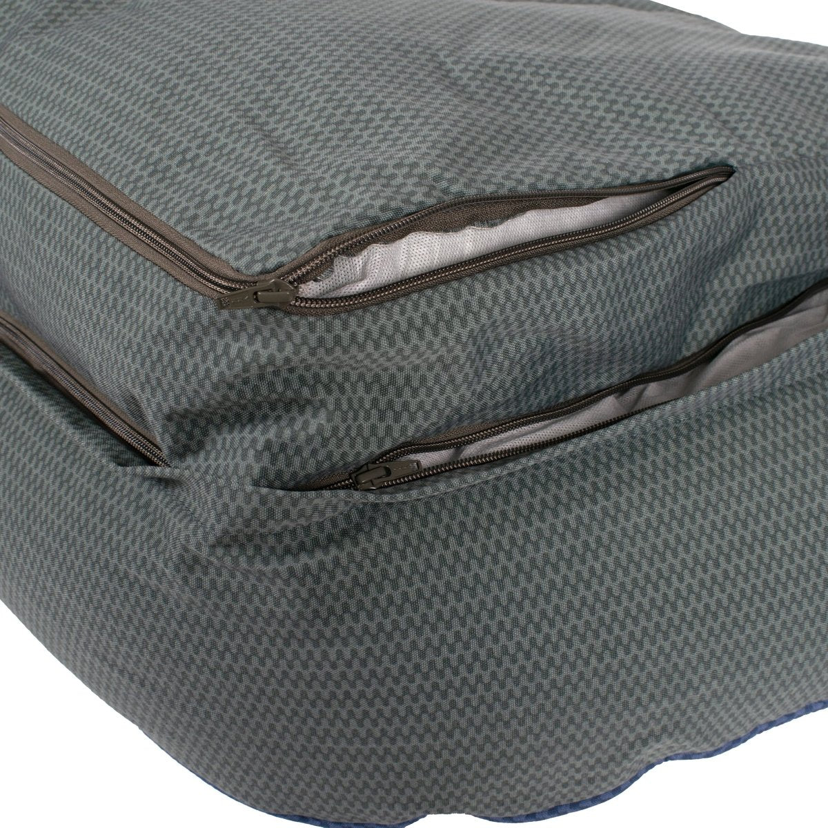 GreenDog Bolster Bed- Checkered Wave