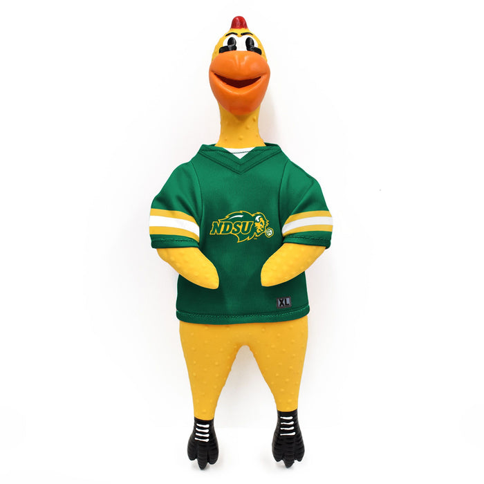 ND State Bison Rubber Chicken Pet Toy