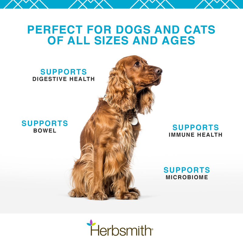 Herbsmith Microflora Plus - Digestive Aid for Dogs & Cats