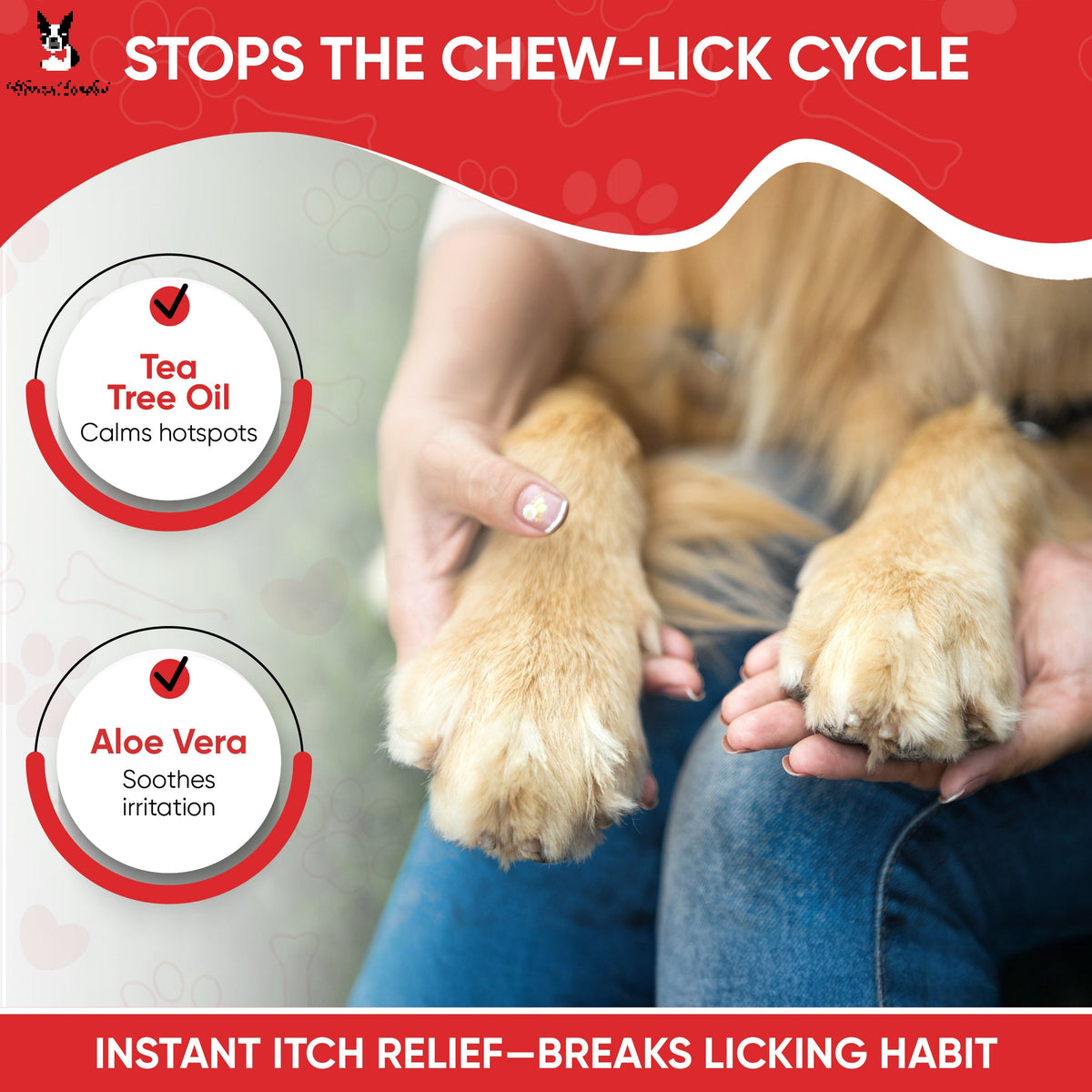 Deep Cleaning Paw Fizz Tablets - Soothes Itchy, Irritated Paws