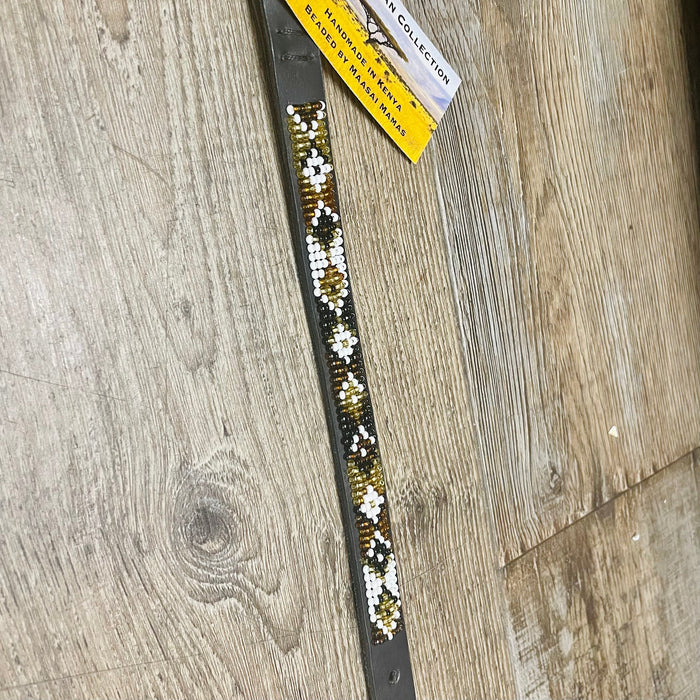 Earth Argyle Beaded Dog Lead