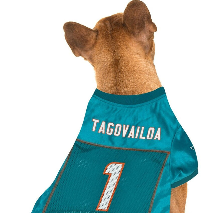 Miami Dolphins Tua Tagovailoa #1 Player Pet Jersey