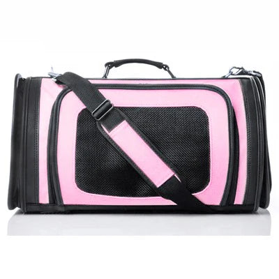 Kelle Pink & Black Carrier Bag