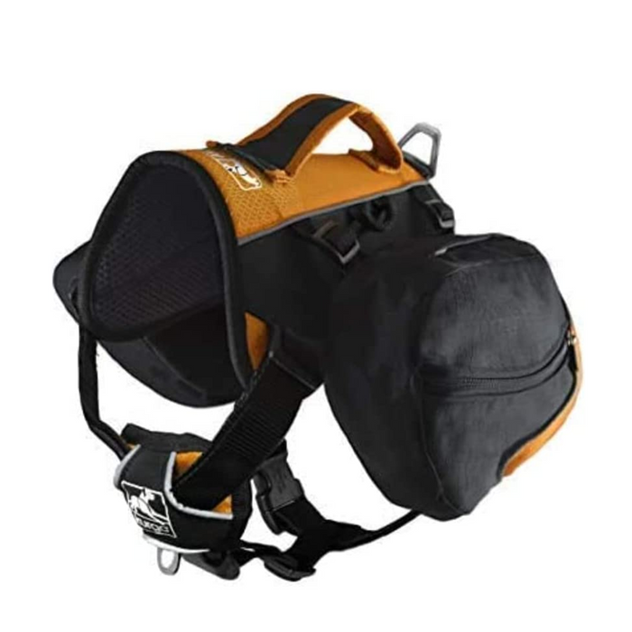 Kurgo Big Baxter Pet Backpack - Big Dogs - Black/Orange