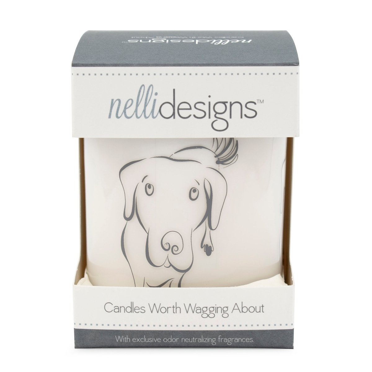 Large Dog Jar Candle - Wet Dog Scent