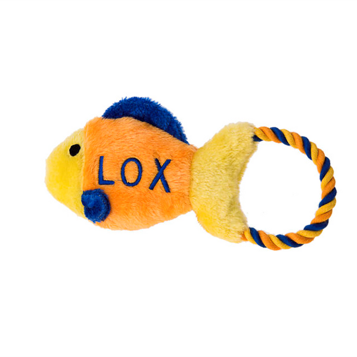 Lox Fish Plush Dog Tug Toy