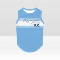 Manchester City FC 25/26 Home Inspired Pet Graphic Tee Shirt (Sizes XS-Small)