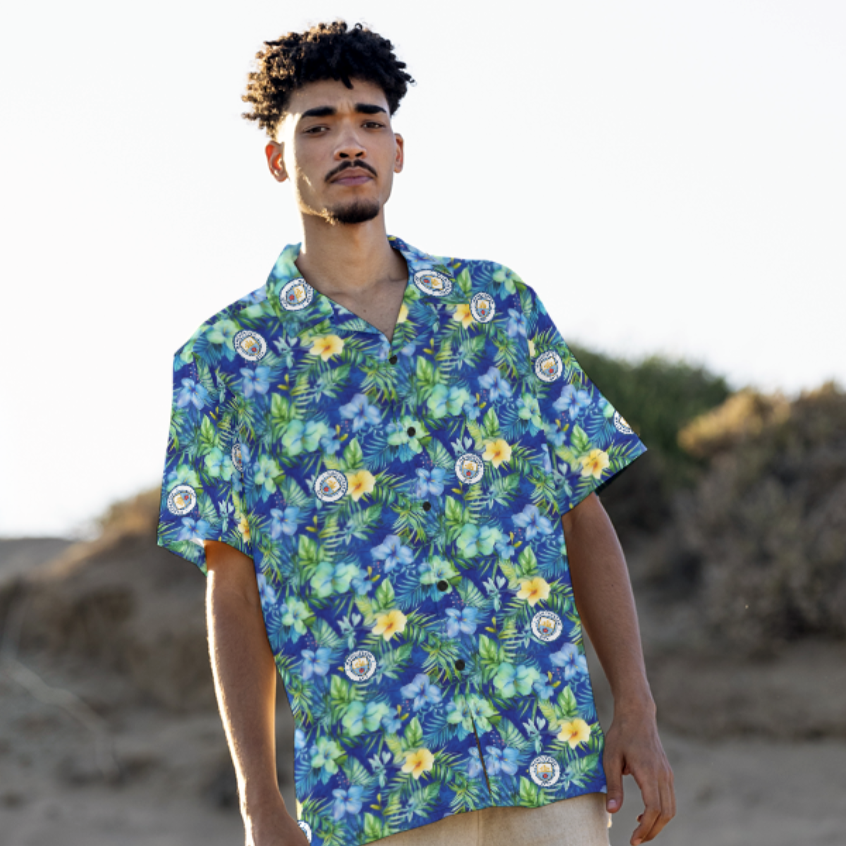Manchester City FC 25/26 Team-Inspired Unisex Hawaiian Shirt