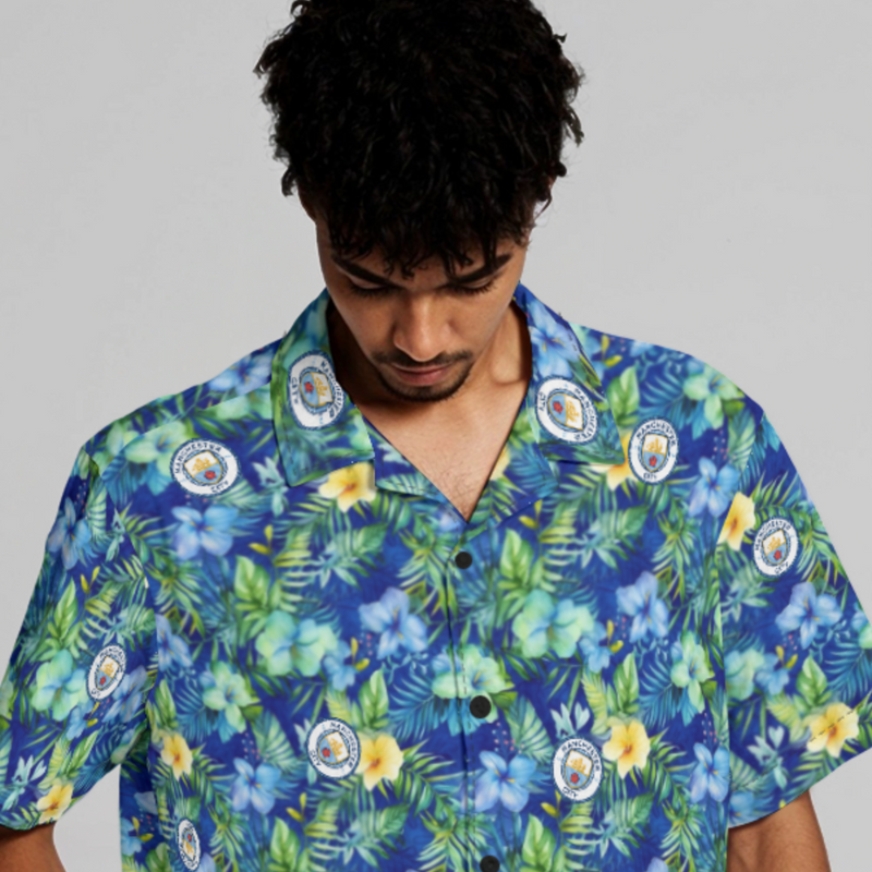 Manchester City FC 25/26 Team-Inspired Unisex Hawaiian Shirt