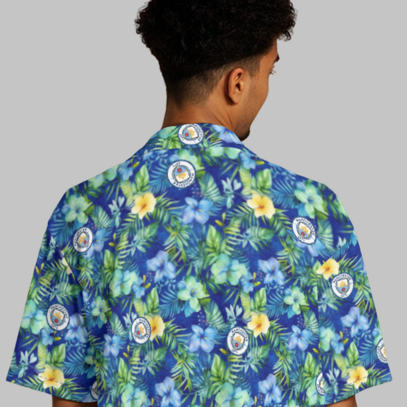 Manchester City FC 25/26 Team-Inspired Unisex Hawaiian Shirt