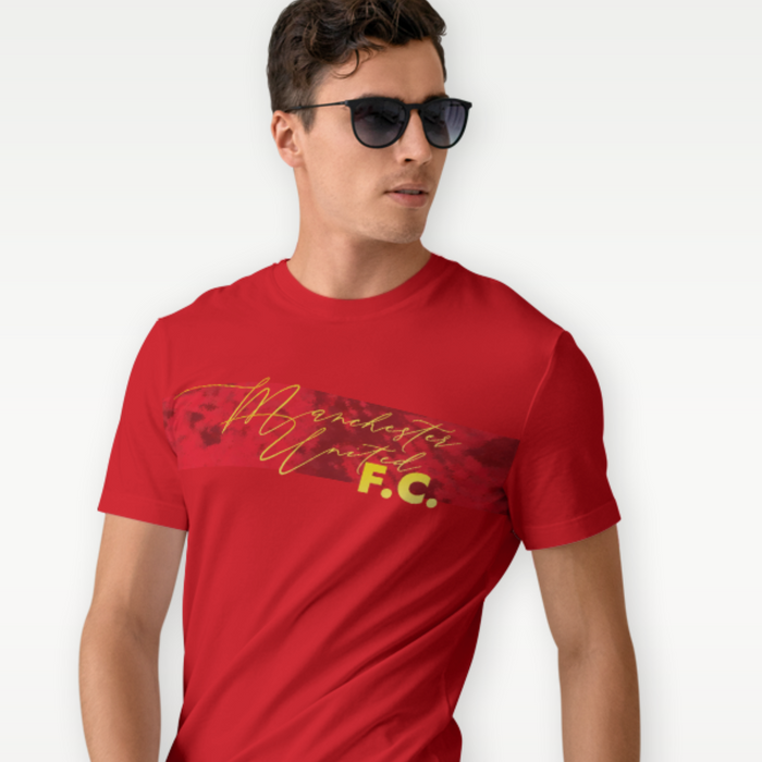 Manchester United FC 25/26 Home Kit Inspired Unisex Basic T-shirt