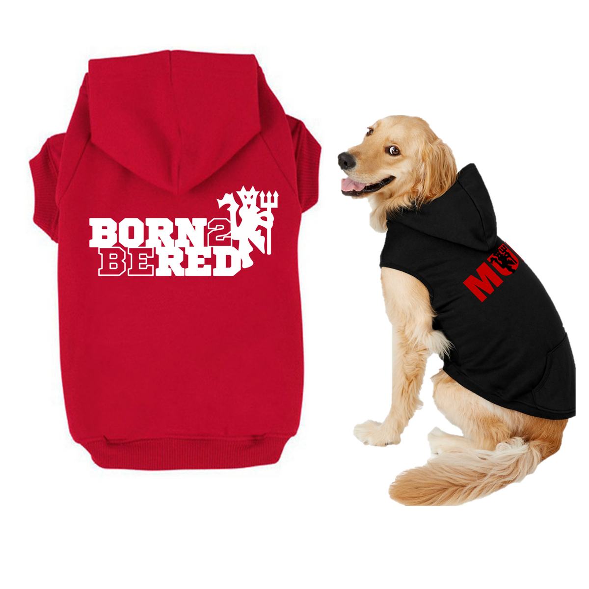 Manchester United FC Pet Hoodies 3 Red Rovers