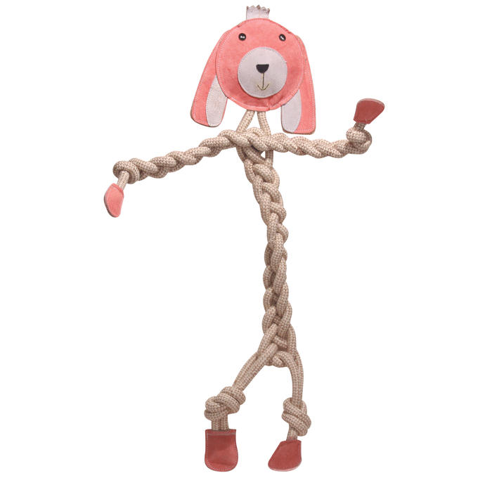 Bitsy Bunny Natural Rope Knottie® Dog Toy, Large (9mm rope diameter)