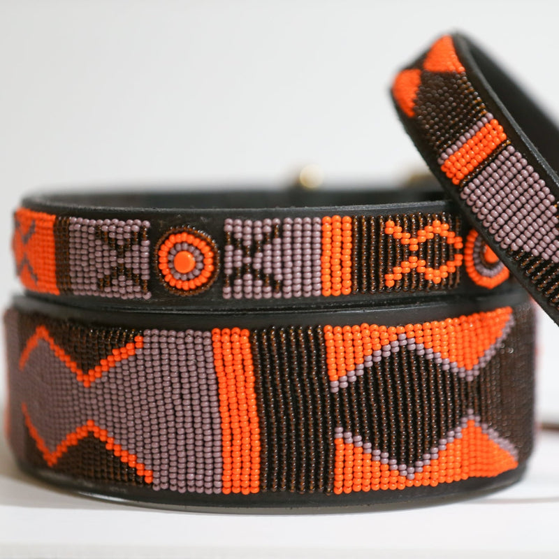Marula Beaded Dog Collar