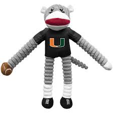 MIA Hurricanes Sock Monkey Toy