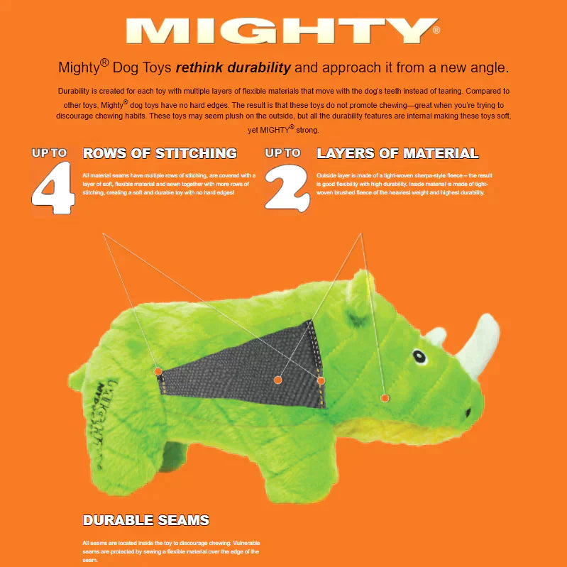 Mighty Microfiber Ball - Orange Bull Tough Toy