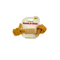 Huggle-Hide® Natural Leather Bone Dog Toy, 3 Pack